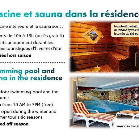Appartement Risoulski Antarès - Piscine Et Sauna *